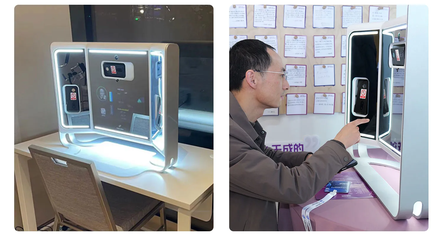 employees-of-macau-oil-depot-company-trying-out-the-health-mirror-at-the-wellness-corner